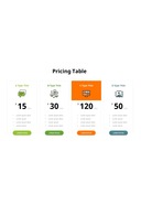 Pricing Table 아이콘 다이어그램 미리보기