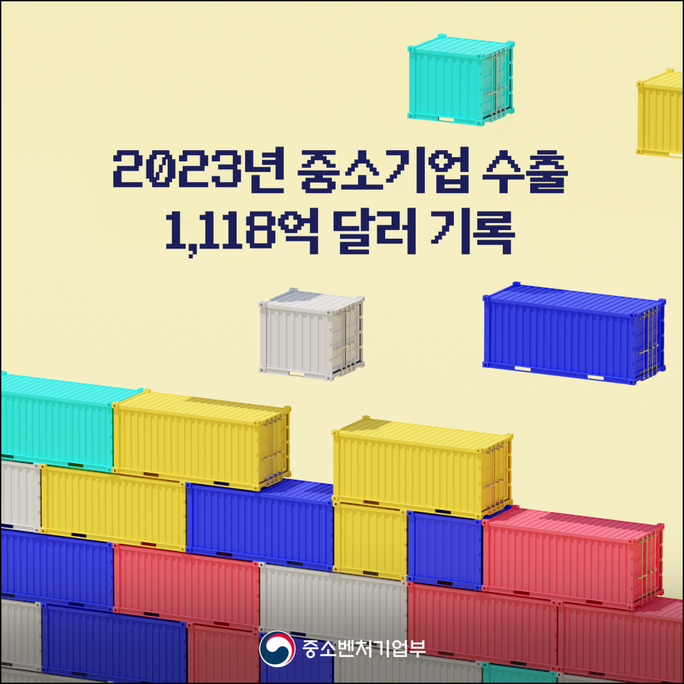 2023년 중소기업 수출, 1,118억달러 기록