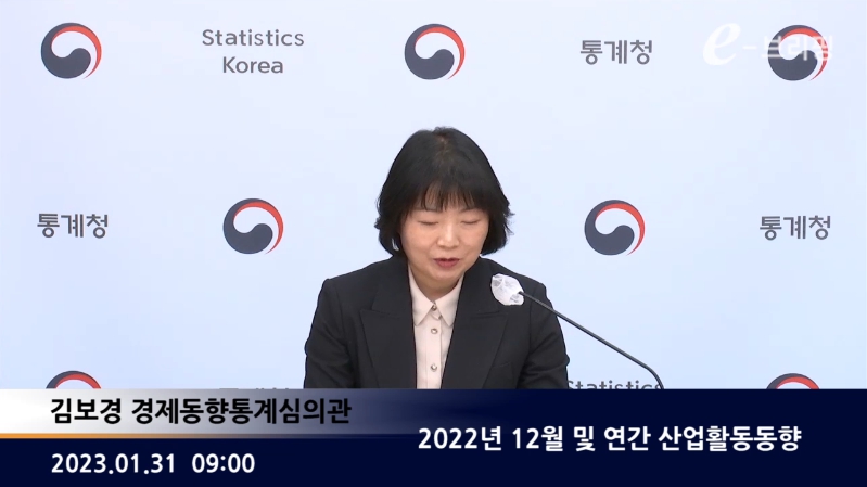 2022년 12월 및 연간 산업활동동향